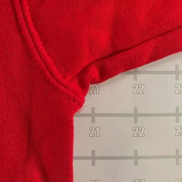 Vintage Russell Athletic Hoodie Sweatshirt Mens Medium Red Cotton Blend - Picture 3 of 10